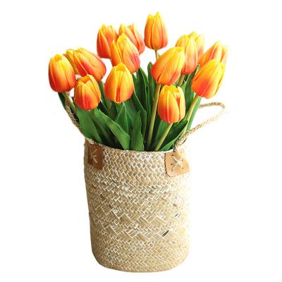 China Wedding& Home& Desktop Decoration Flower Plants Amazon 2021 Hot Sale New Products Emulation Flower Artificial Latex Flowers PU Tulips for sale