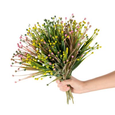 China Wholesale Plastic Artificial Flowers Cheap Artificial Plants And Grass Bean Grass Bundle Home Decoration Office Furniture for sale