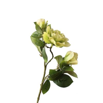 China Wedding& Home& Office decoration flower plants OEM artificial velvet flower rose high-qulity simulation flowers gardenia for sale