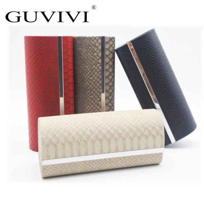 China Guvivi Reading Glases Private Label Snakeskin Pattern Glass Case Custom Hard Glass Case for sale