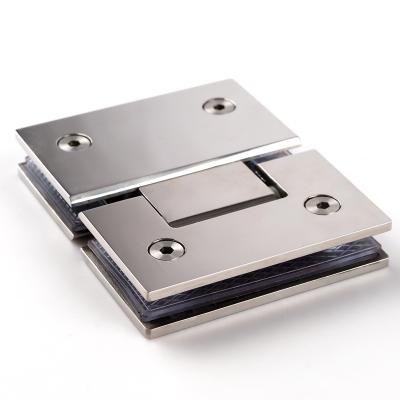 China Modern 180 Degree Tempered Glass To Glass Hinge For Shower Enclosure Door Hinge Frameless Glass Shower Door Hinge for sale