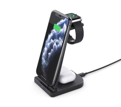 China Use for Phone 15w Qi Pad Radio Dock WirelessCharging Charging References 3 in 1 Wireless Charging for sale