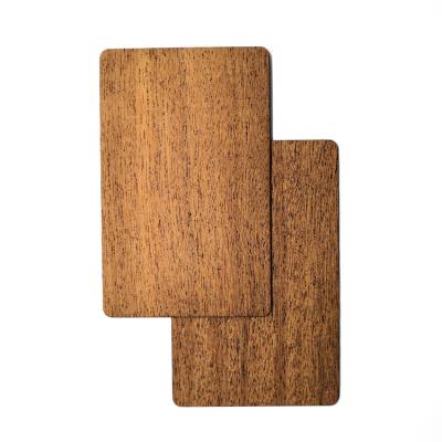 China Waterproof / Waterproof Customized Printing NFC Hotel Apartment Access Cards TK4100 T5577 1K RFID Wooden Cards for sale