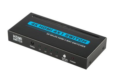 China el interruptor multi 4 del puerto HDMI 4 del puerto 3D de Hdmi de interruptor de la manera automática de la caja 4 entró 1 hecho salir en venta