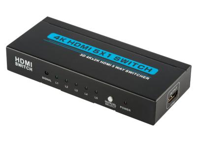 China 5 X 1 HDMI Switcher 1.4 , 3D 4K X 2K 5 Port Hdmi Switch With Remote for sale