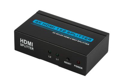 China 4K X 2K HDMI Splitter 1 Input 2 Output Compatible With DVI For DVD / HDTV for sale