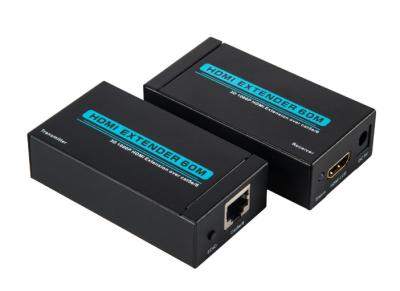 중국 60M에 단 하나 Cat5e/6 연장에 HDCP 1.2를 가진 RJ45 증량제에 HDMI 판매용