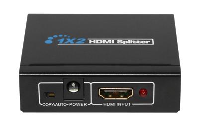 China Full HD 1 In 2 Out HDMI Splitter 2 Way With 3D HDMI 1.4a Video Format for sale