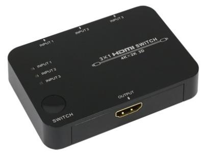 China 1.4 HDMI Switch 3 In 1 Out Support 3D Video / DTS HD Master / Audio 7.1CH for sale