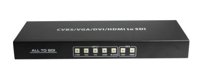 China HDMI To SDI Converter , VDA / DVI To SDI Scaler Support Black Screen Signal Output for sale