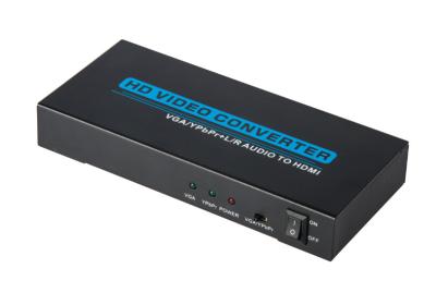 Κίνα VGA YPbPr στο μετατροπέα HDMI, τηλεοπτική περίπτωση μετατροπέων 1080P Matal HD προς πώληση