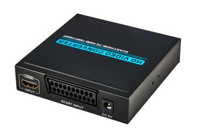 China HD Scart TO HDMI Converter 720P / 1080P With 3.5mm Audio Interface for sale