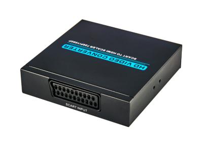 China Metaalgeval Scart AAN HDMI-Convertor, Videoconvertorvakje 3D Motie Aanpassingsdeinterlace Te koop