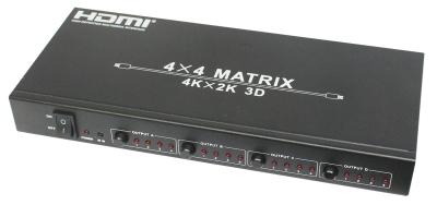 Китай Switcher 4 матрицы Hdmi 4 x 4 в 4 вне поддерживает формат матрицы иК/3D HDMI 1.4a видео- продается