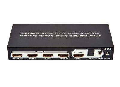 China extractor audio de 4K HDMI, 4 ayuda paso completo de HD del interruptor del puerto HDMI/de HDCP a través en venta