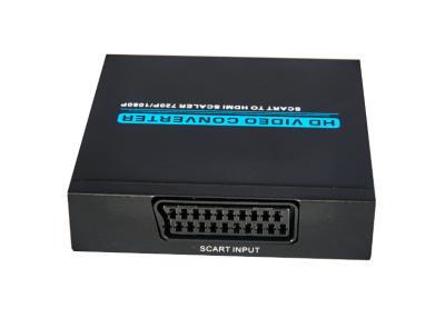 China High Definition  Scart TO HDMI Converter Support Input Video System NTSC / PAL / SECAM for sale