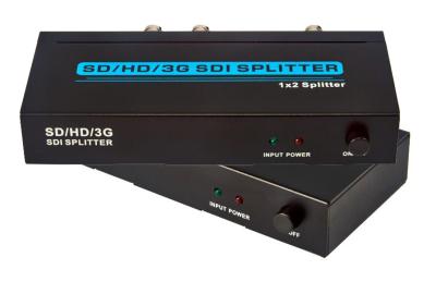 China HD SDI Splitter 1x2 Support 200m For HD Signals , 100m For 3G Signals for sale