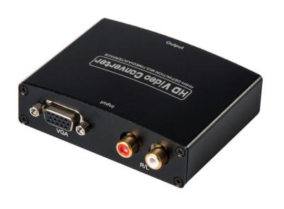 China HDMI al convertidor de VGA con R/L audio, convertidor del vídeo de VGA de la caja metálica en venta