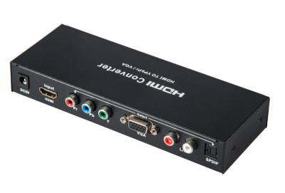 Κίνα HDMI στο VGA/HDMI στο μετατροπέα YPbPr με την οπτική αναλογική ακουστική παραγωγή Ρ/Λ προς πώληση