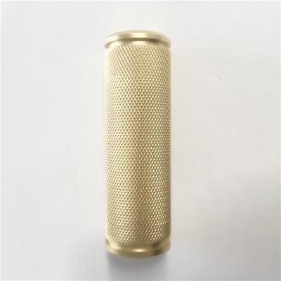 China Precision Aluminum Brass Aluminum Diamond Thumb Thread Spinning Knurled Pipe for sale