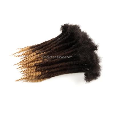 China Afro Kinky Curly Orient Dreads 100% Virgin Wholesale Small Size Hair Textured Locs Curly Hair for sale