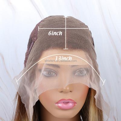 China Silky Straight Wave Orient Shape Straight Glueless Natural Virgin Hair Lace Frontal Wig Vendors Transparent Lace Front WIGS for sale