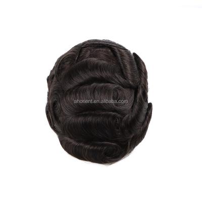 China Wholesale Orientfashion Natural Swiss Wave Big Full Body Wave Hair Replacement System Male Toupee For Men 100% Indian Hair 1 Piece for sale