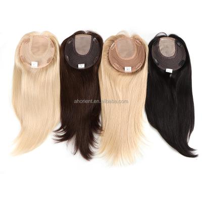 China Orient Straight TP36 - Natural Straight Chinese Cuticle Remy Hair Toppers For Women Hair Clips In 16