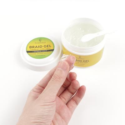 China Orient Organic Private Label 200ml Braiding Gel Moisturizing Extra Hold Scalp Cool Gel Anti Itch Braid Gel For Twists Styling for sale