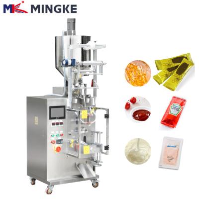 China Chemical Automatic 3/4 Sides Sealing Sauce Honey Sachet Ketchup Liquid Packing Machine for sale