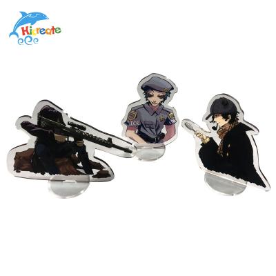 China New Design Stock 2*2*1cm Ready Printed Acrylic Figure Character Standers for sale