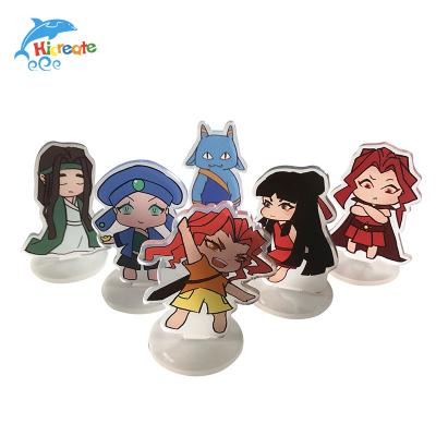 China 2*2*1cm Actions High Quality Cartoon Characters Stand Animation Clear Custom Acrylic Stands for sale