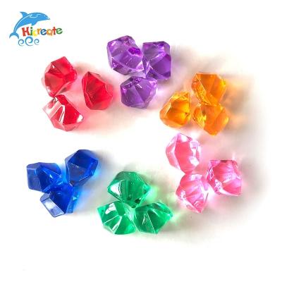 China Colorful Acrylic Paper 14*11mm Crystal Diamond Pawn Irregular Stone Chessman Game Pieces For Board Games Accessories for sale