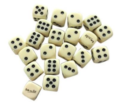 China Custom 6 Sided Black Dot Engraved Logo China Suppliers New Products Custom Die Cut Casino Plastic White Dies for sale