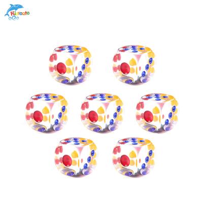 China Printed dies custom acrylic 6 sided dies d14 cutting dies transparent for sale