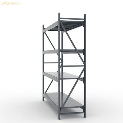 China 200KG Powder-Coated Steel White Gray Detachable Rack Multi-Layer Corrosion Protection Warehouse Commercial for sale