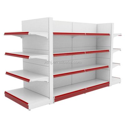 China Double Sided Supermarket Shelf For Store Double Sided Heavy Duty Supermarket Display Rack For Store for sale