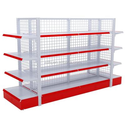 China Double Sided Grocery Display Racks Wire Grid Display Rack for sale