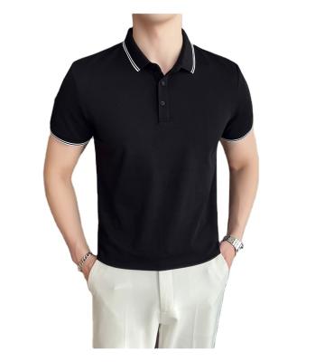 China 2022 Summer Breathable Polyester Cotton T-shirts Simple Men's Polo T-shirts With Custom Logo Printed Men's Polo Shirt for sale