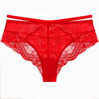 China Customization fresh new arrival women's embroidery lace low-rise sexy panties female underwear wholesale for sale