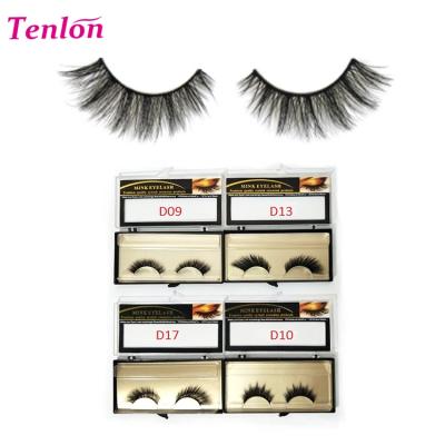 China Canton thick natural magnetic false eyelashes, 3d eyelashes hair eyelash, private label mink eyelashes for sale