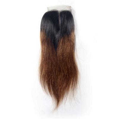 China Silky Straight Wave 4x4 5x5 Mink Raw Remy Wholesale Cheap 100% Straight Virgin Brazilian Hair Extension 10 Inch Ear To Ear Ombre Lace Closures for sale