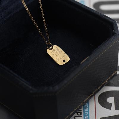 China FASHIONABLE Irregular Color Cupid Gold Necklace Jewelry Fashion Pendant Neck Shorts For Woman Girl Stainless Steel Choker Collares for sale