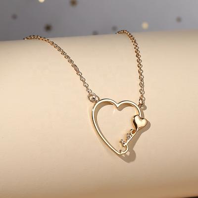 China FASHIONABLE Korean online niche heart feeling key chain clavicle temperament style design necklace for women wholesale for sale