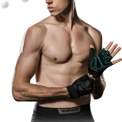 China Breathable Male Barbell Half Finger Wrist Strap Female Retraining Fitness Sports Dumbbell Training Wrist Anti-Slip Glove for sale