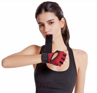 China Hot Selling Women Wrist Training Sports Safety Protector Women Gym Fitness Gloves Wholesale for sale