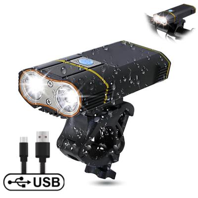 China Super Best Seller Smart USB Front Bike Light Rechargeable 3-15h High Brightness Battery Capacity Bike Light (Different Speeds Use Different Time) Amazon Large for sale