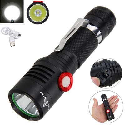 China Mini Flashlight LED Flashlight 1200 Lumens Tactical Instant Light Portable Waterproof Powerful Flashlight L2 Stepless Dimming for sale