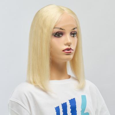 China Bobo Kiss Hair Short Bob Wig For Summer Hd Lace Headband 613 Blonde Hd Transparent Swiss Lace Hair Wig for sale