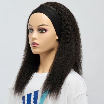 China Cheap Kinky Curly Yaki Headband Headband Wig Yaki Hair Wig Headband Wholesale Hair Wigs for sale